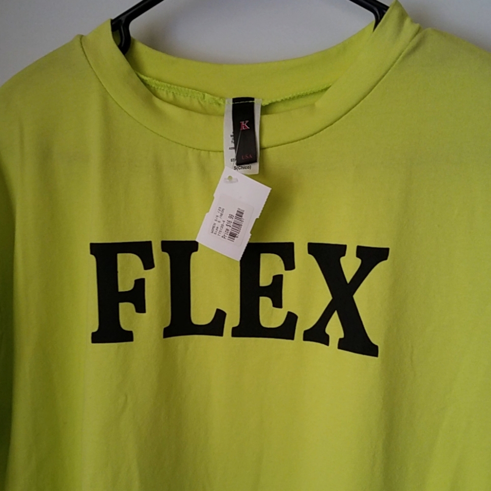 Graphic Neon Green Short Sleeves T-Shirt - Picture 3 of 7